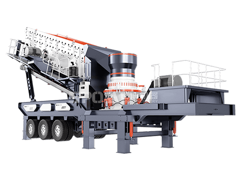 Conical mobile crushing station