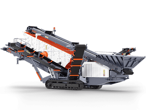 Crawler type screening mobile crushing station